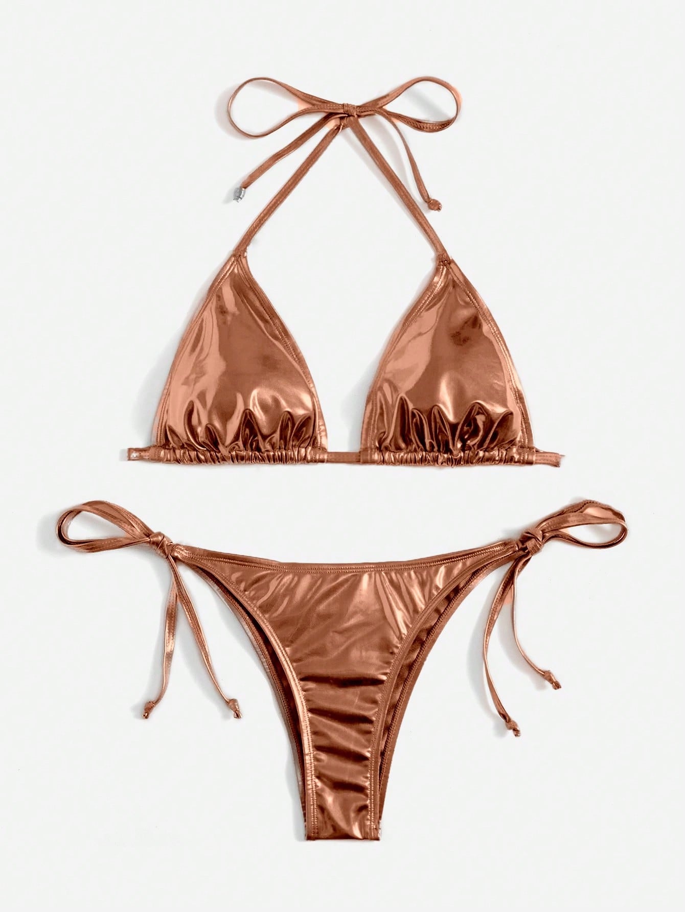 Solid Color Bikini Gold