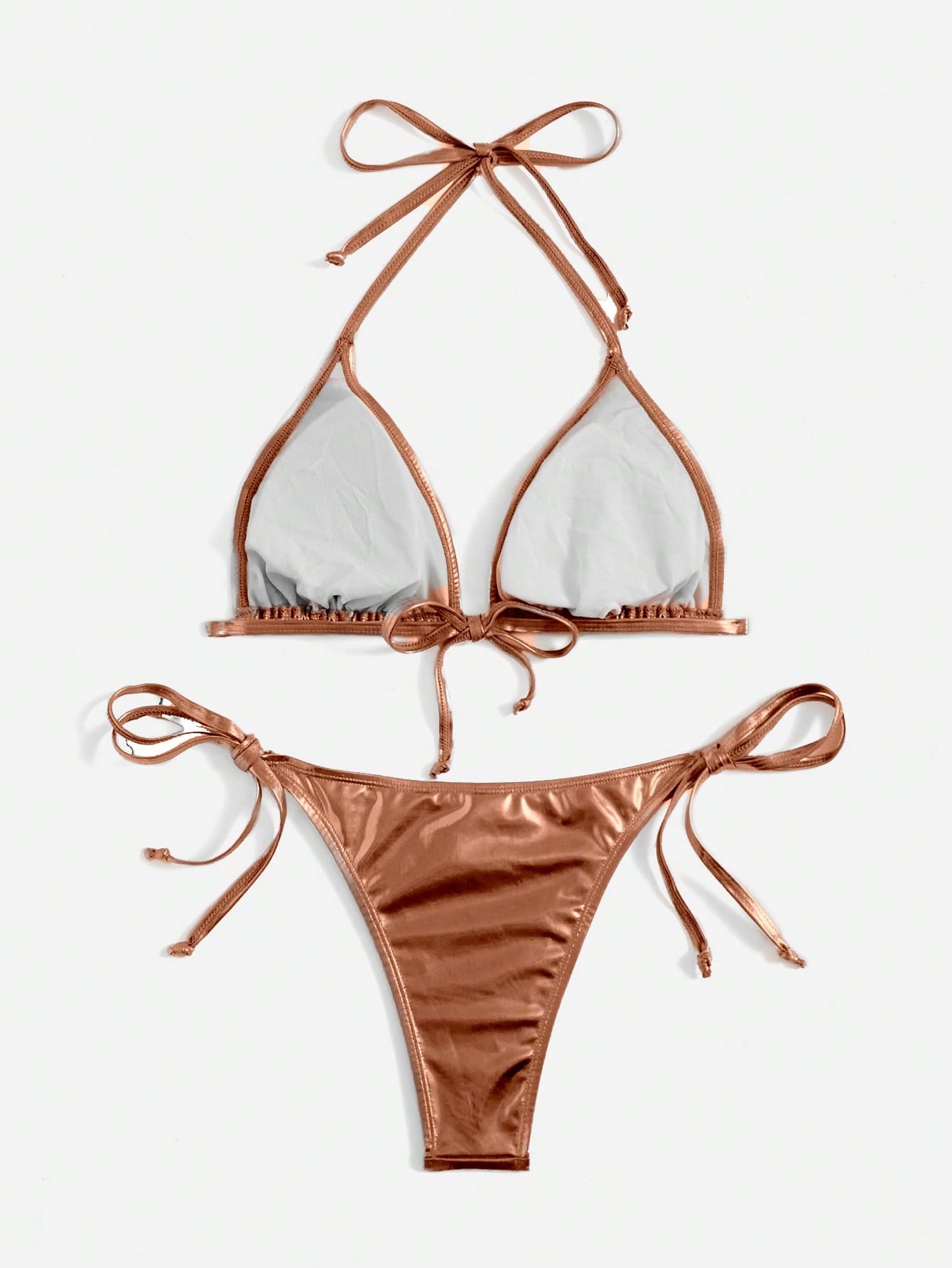 Solid Color Bikini Gold