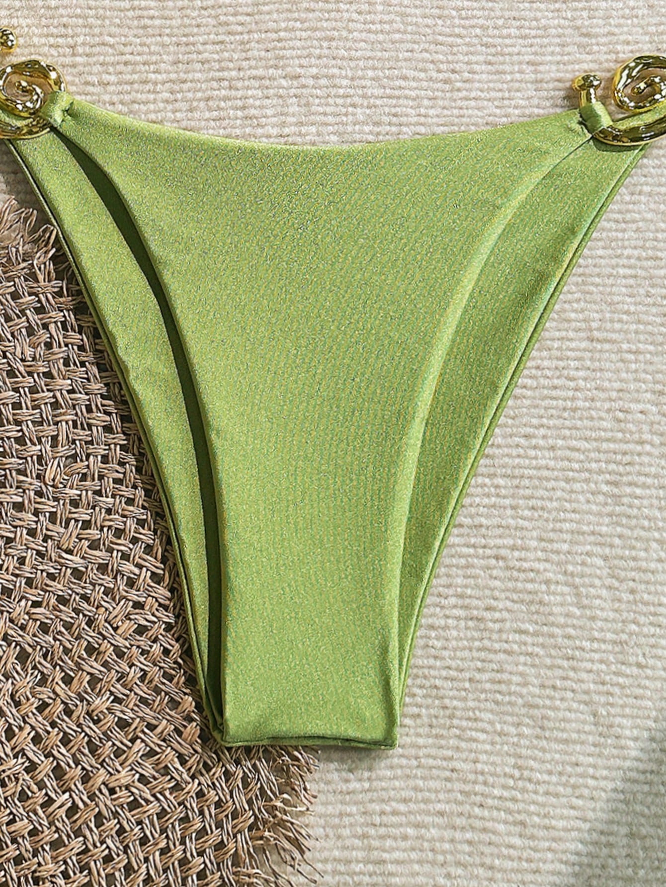 Solid Color Bikini Green