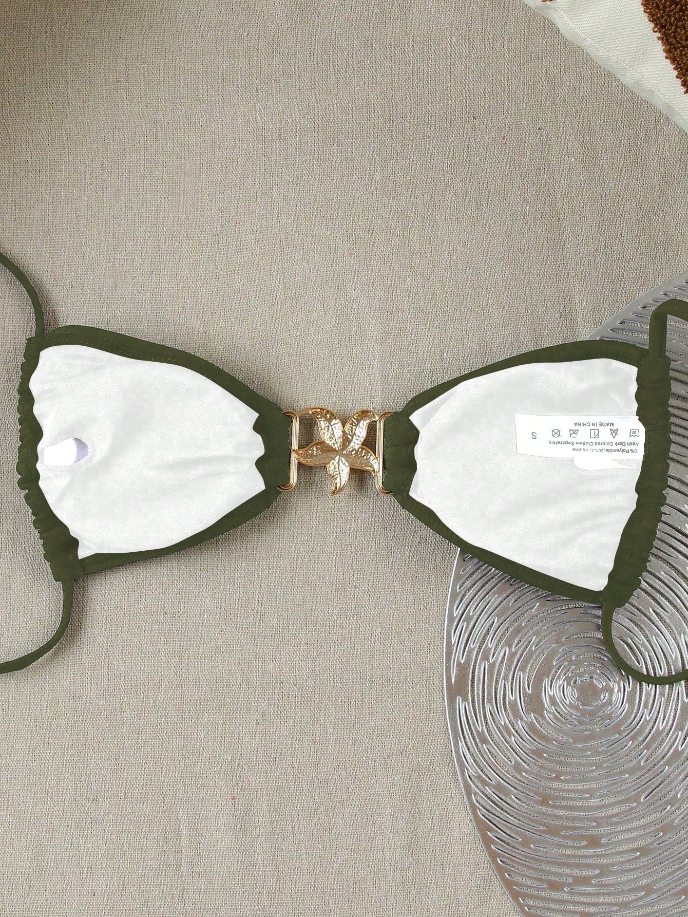 Emerald Starfish Bikini Top Green
