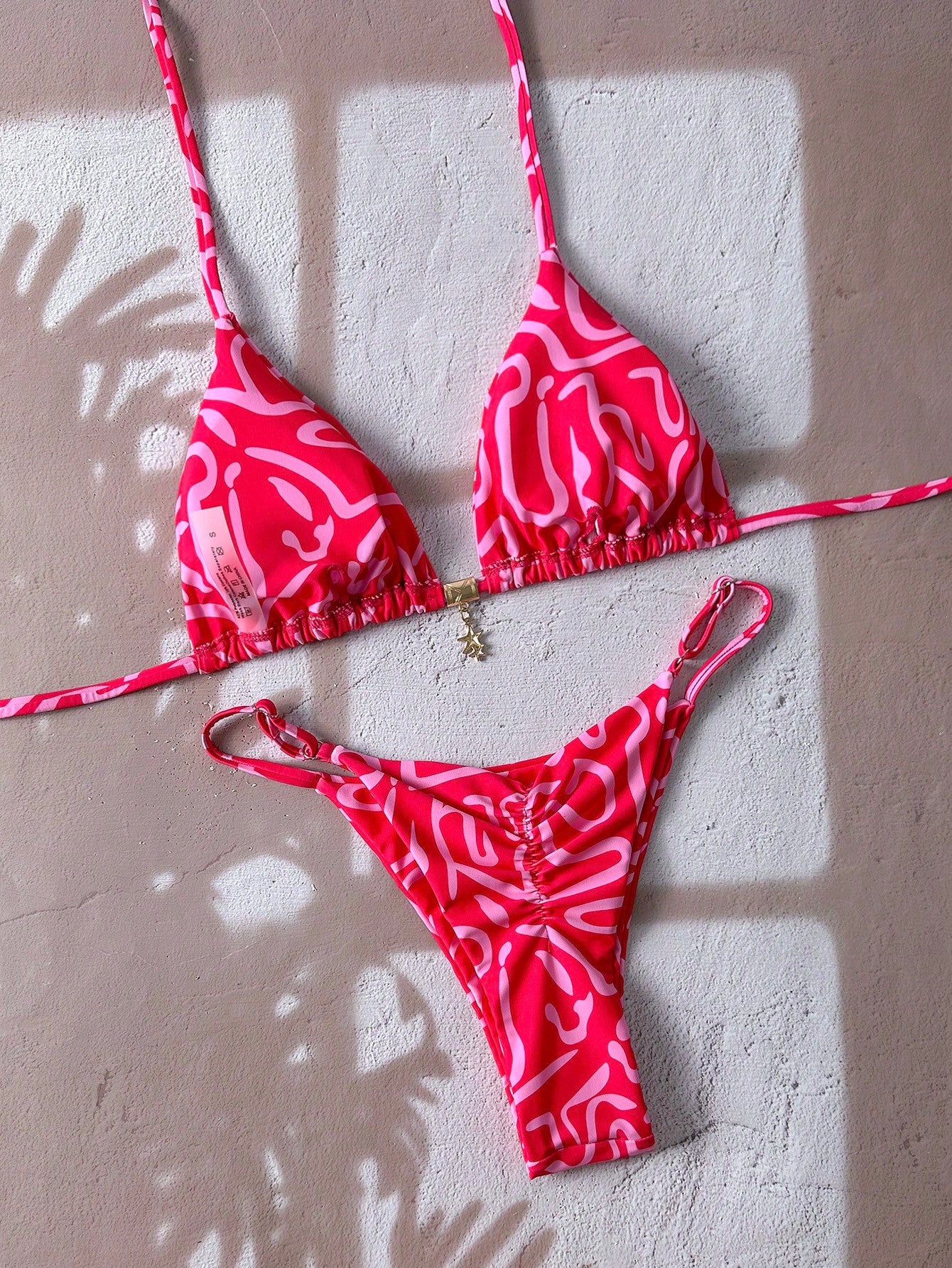 Sunset Print Metal Bikini Multicolor