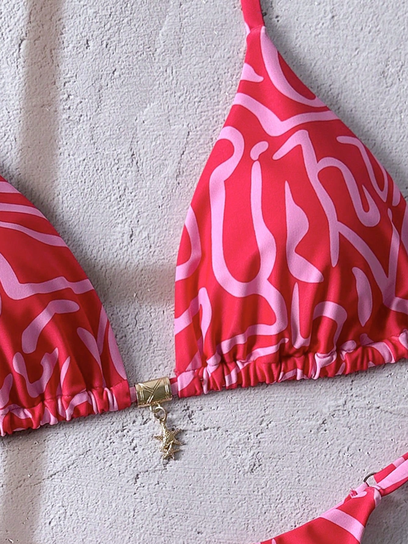 Sunset Print Metal Bikini Multicolor