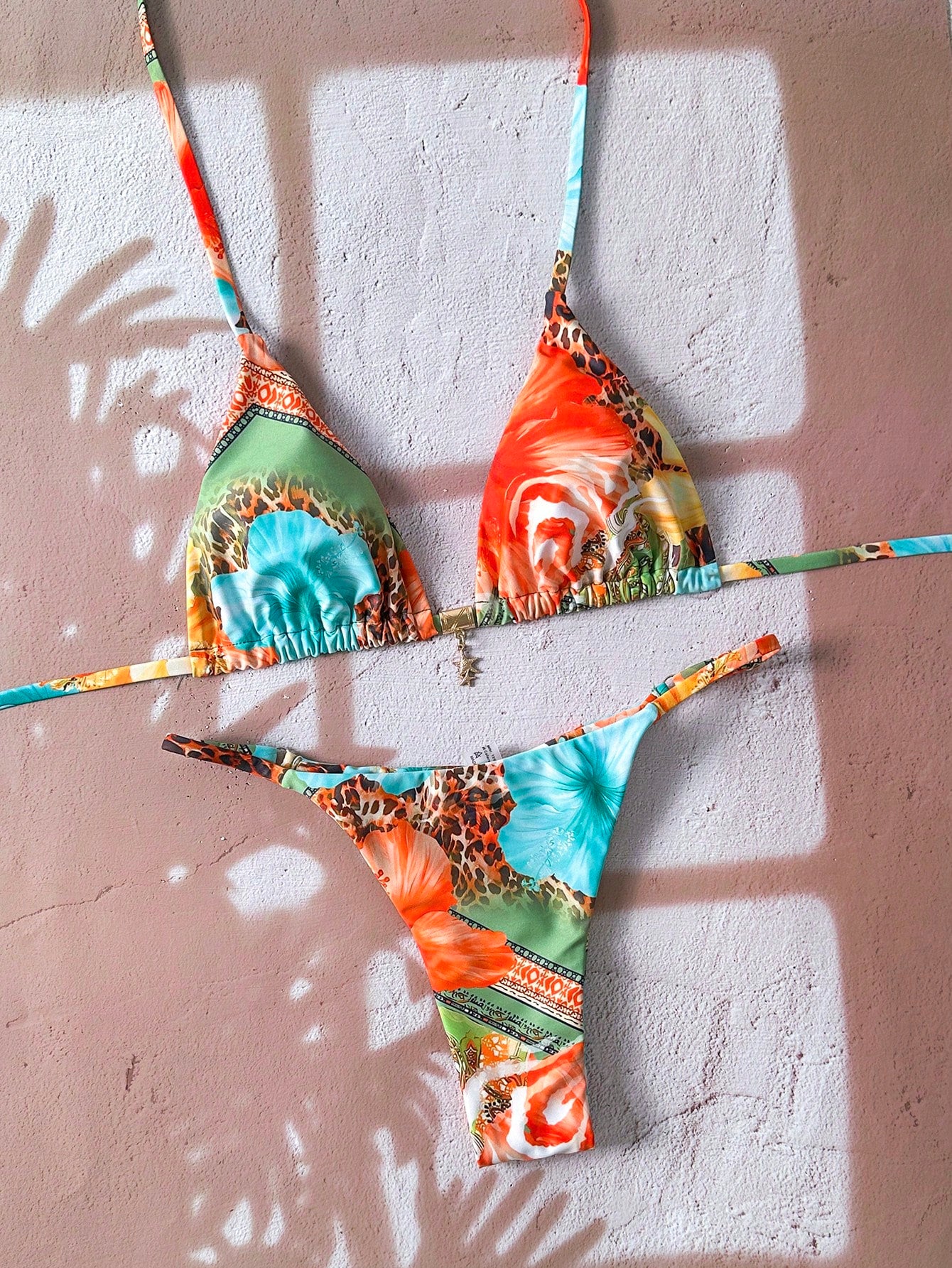 Safari Print Bikini Set Multicolor