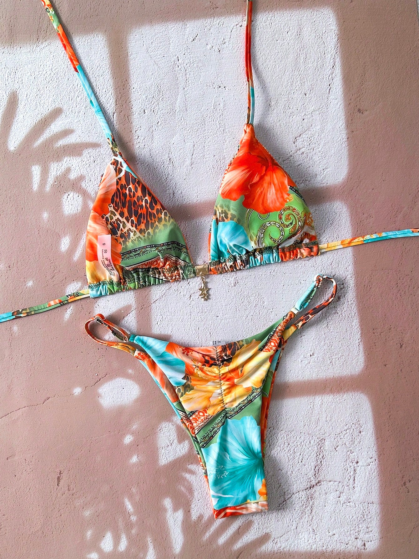 Safari Print Bikini Set Multicolor