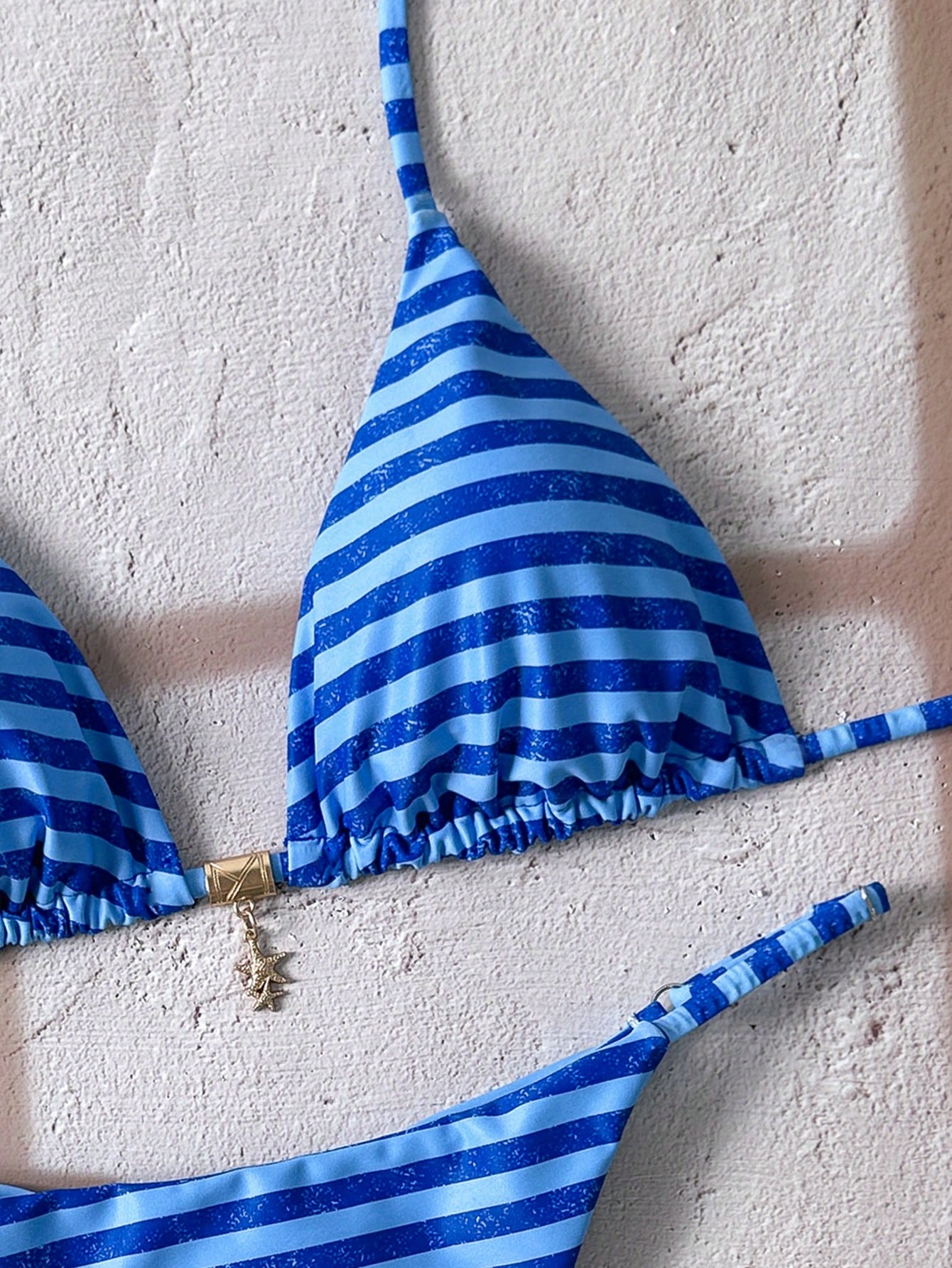 Bay Striped Print Bikini Multicolor