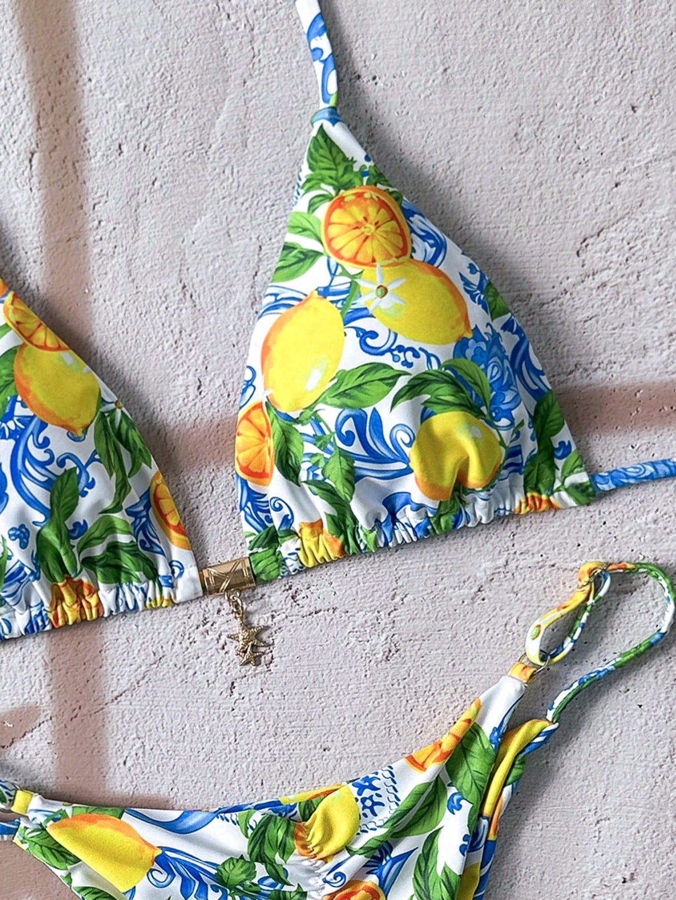 Fruit Garden Print Bikini Multicolor
