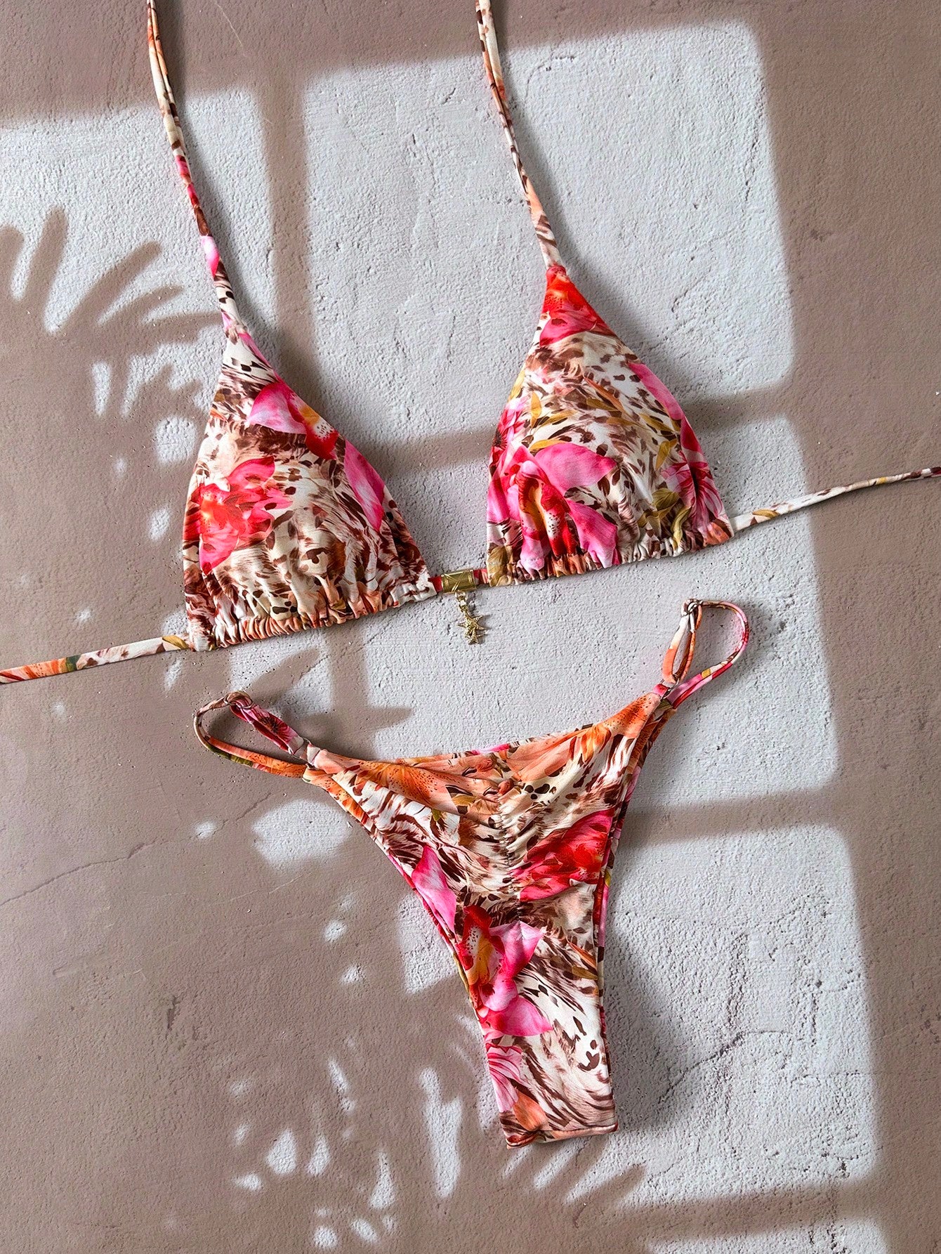 Coral Reef Printed Bikini Multicolor