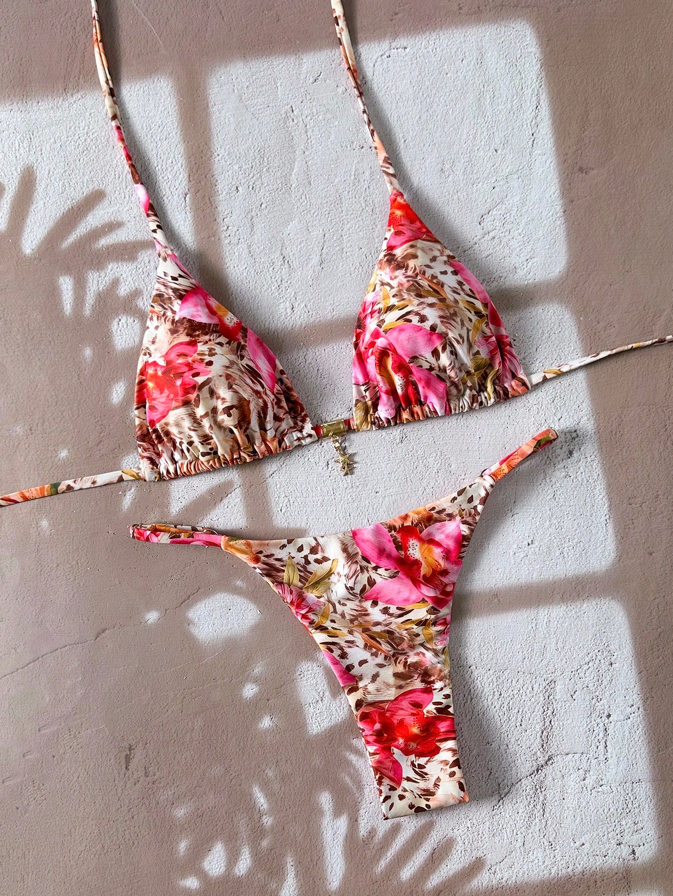 Coral Reef Printed Bikini Multicolor