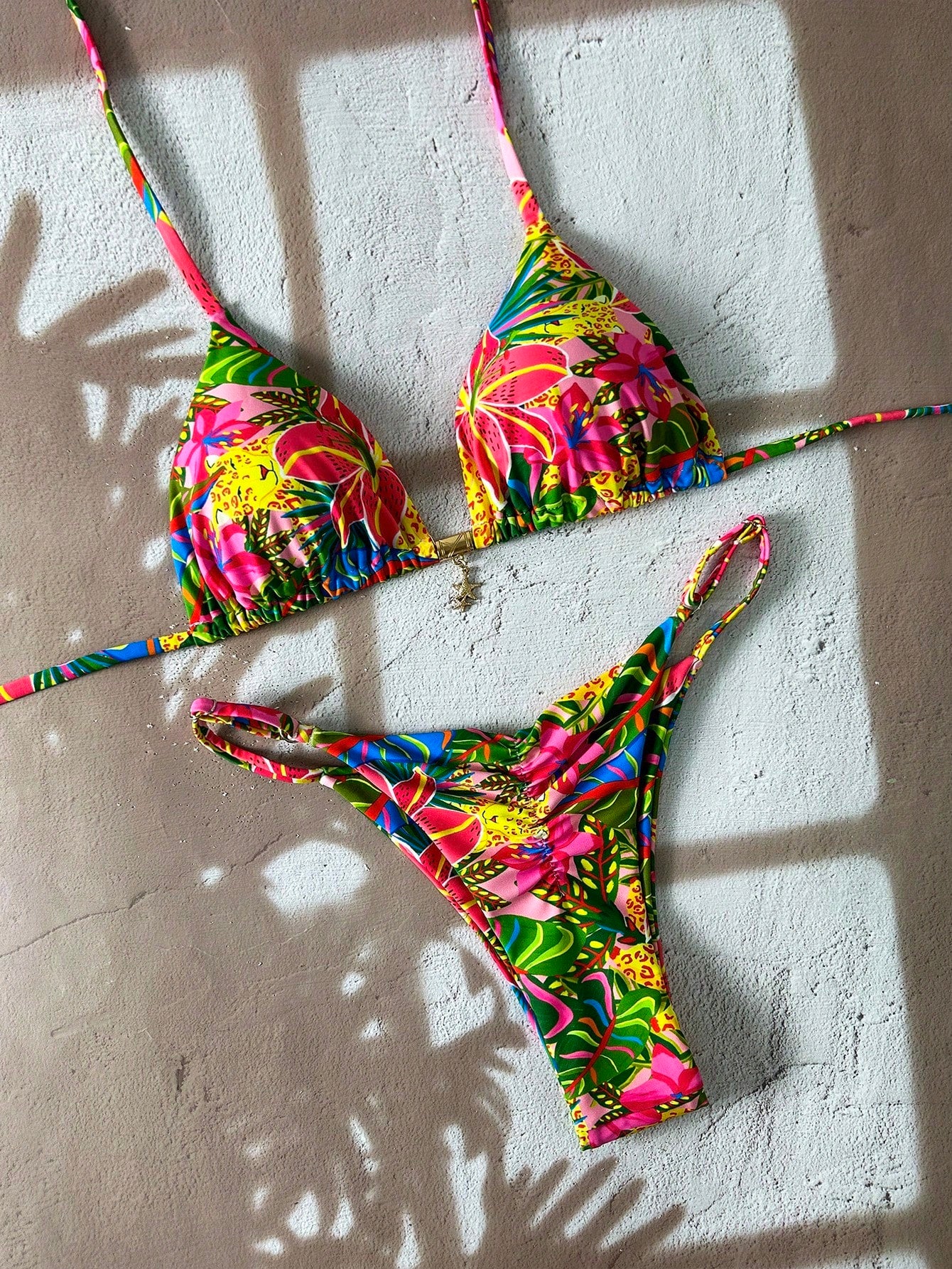 Tropical Vibes Floral Bikini Multicolor