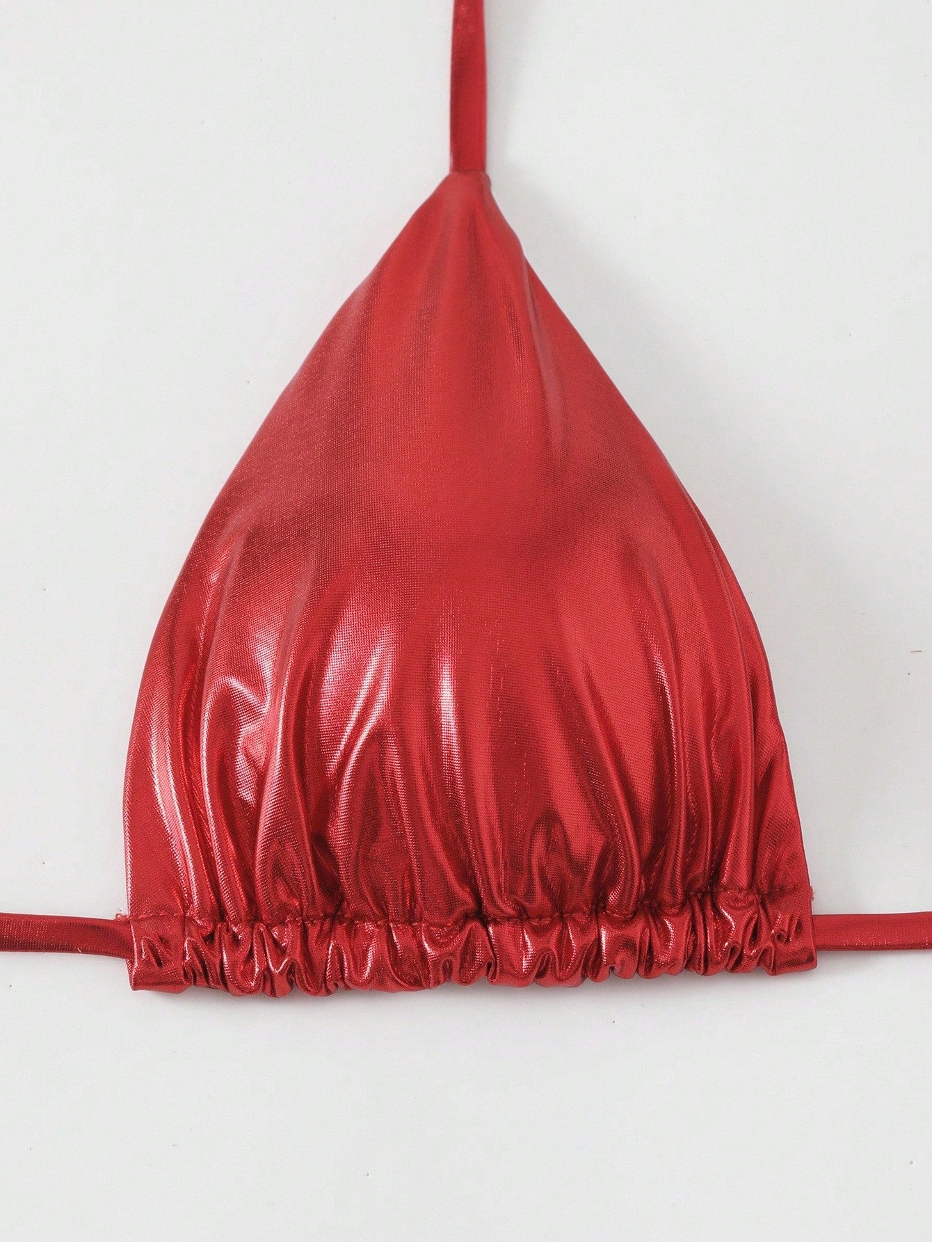 Solid Color Micro Bikini Red