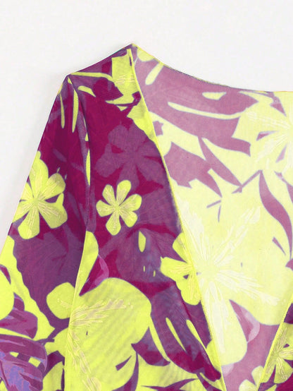 Floral Print Bikini Multicolor