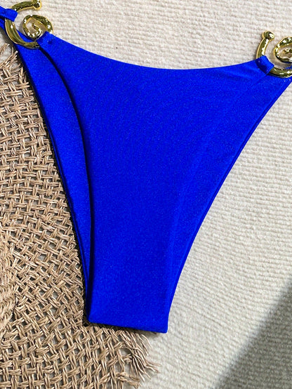 Beach Halter Bikini Blue