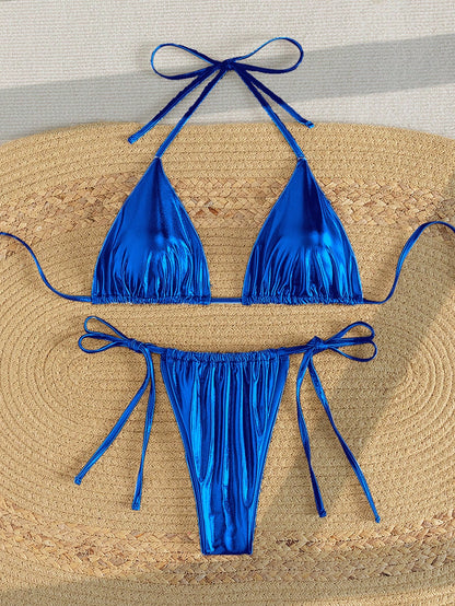 Micro Triangle Bikini Blue