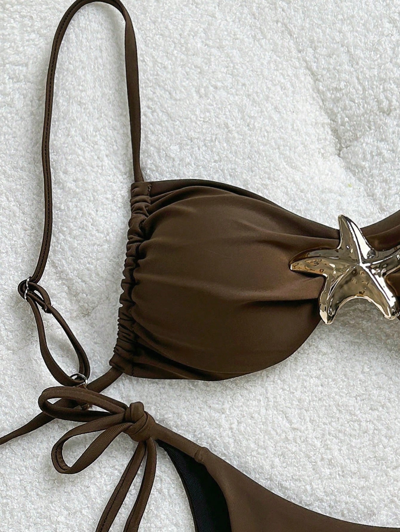 Spaghetti Strap Stars Bikini Coffee