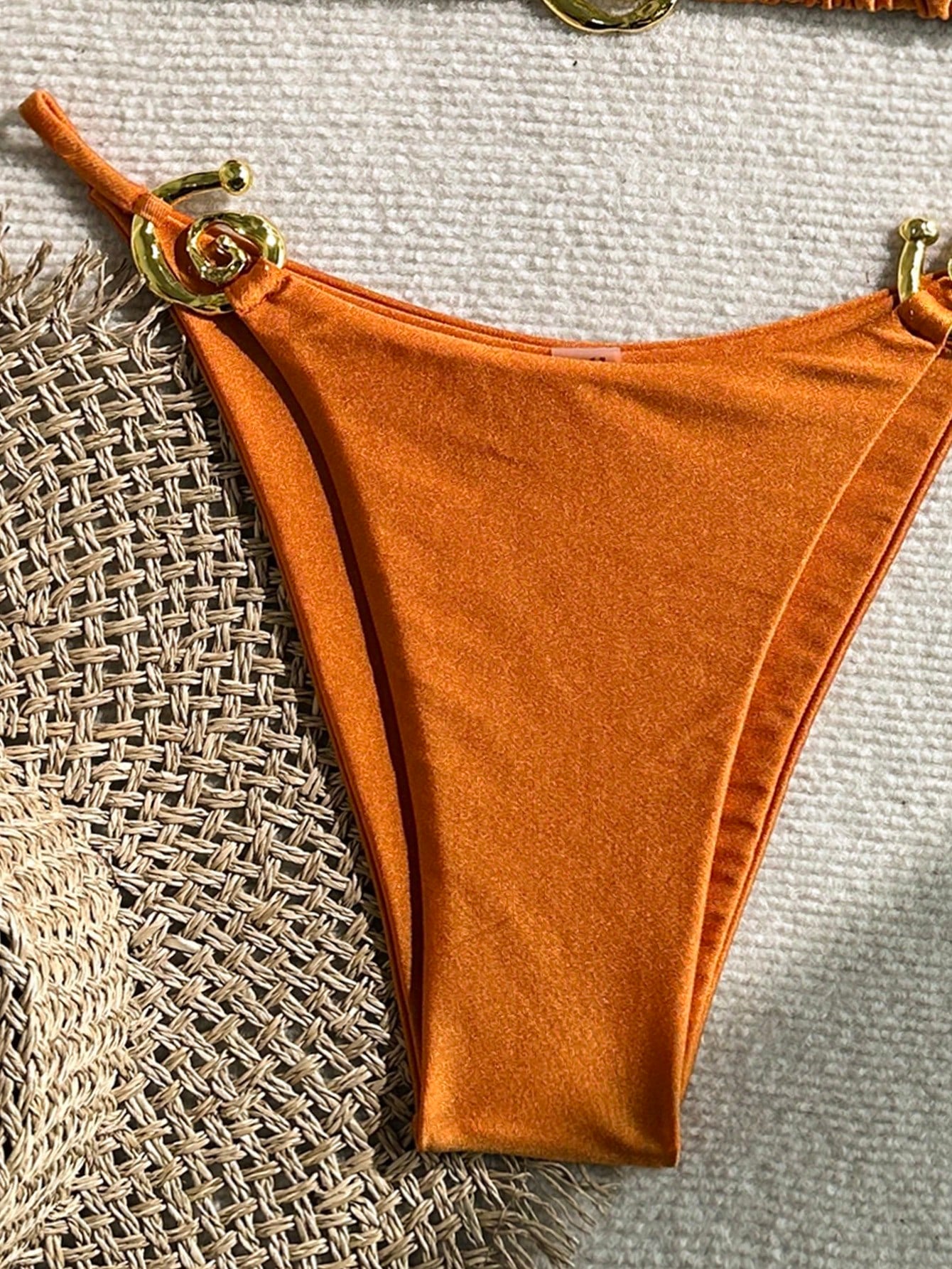 Plain Bikini Rust Brown