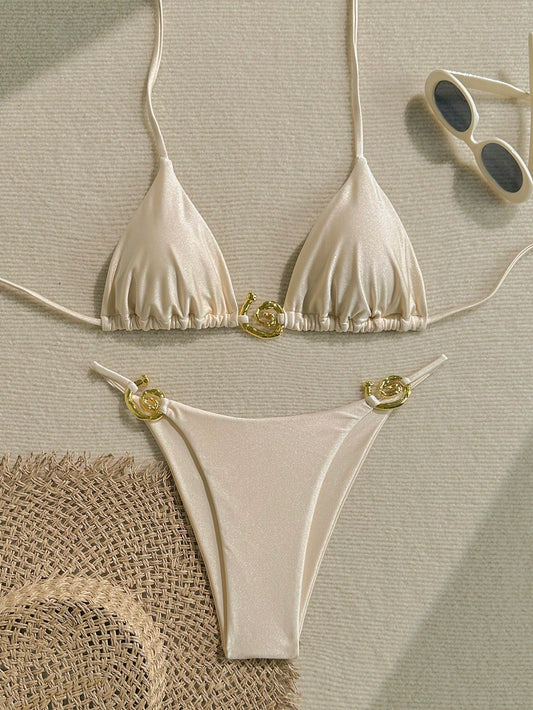Beach Bikini Set Apricot