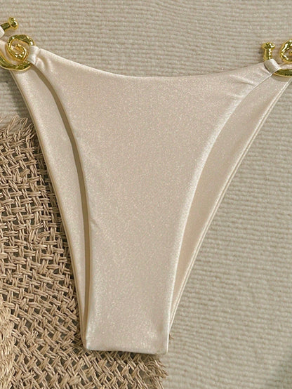 Beach Summer Bikini Set Apricot