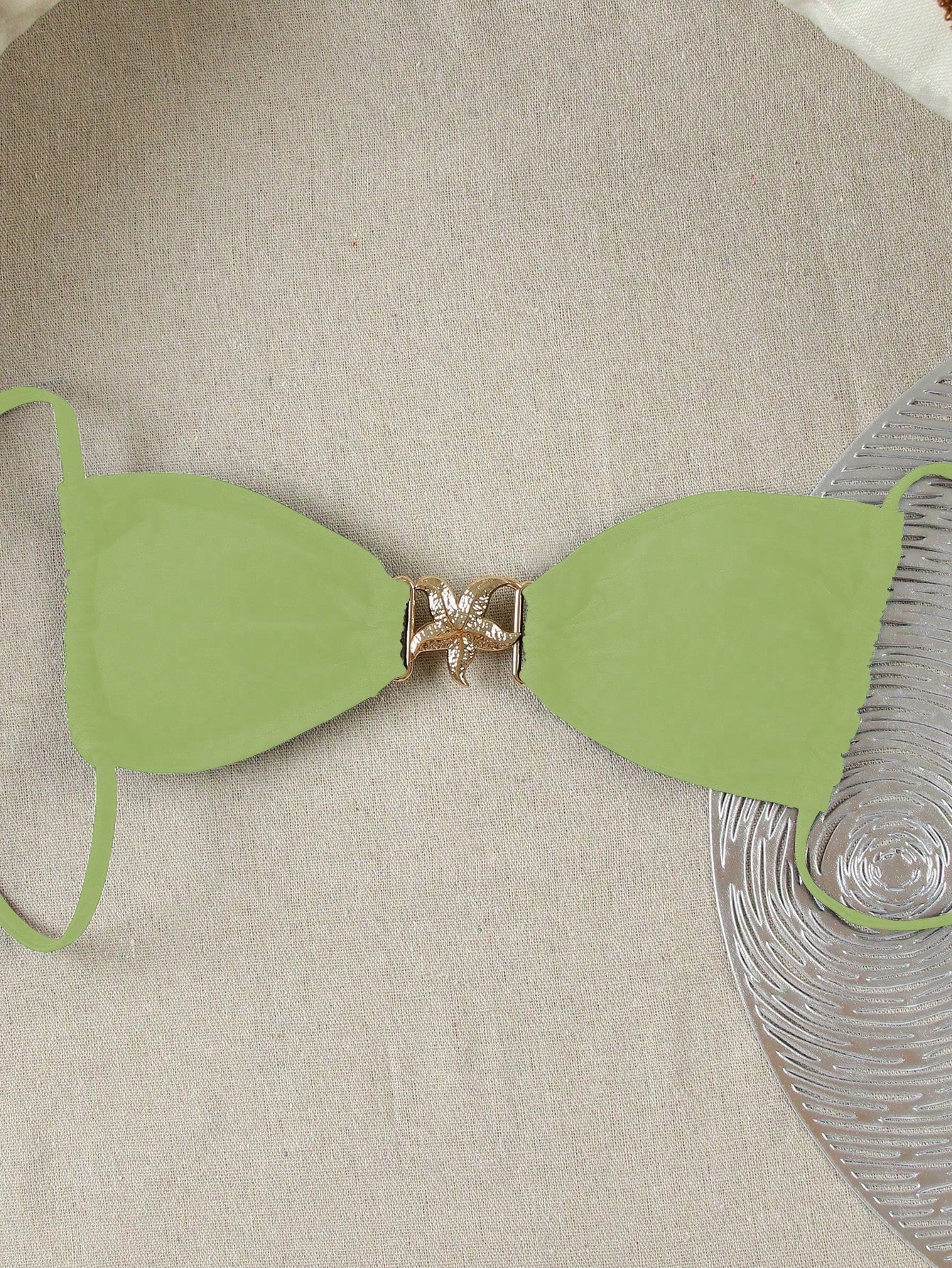 Seafoam Starfish Bikini Top Green