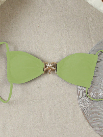 Seafoam Starfish Bikini Top Green