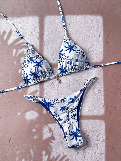 Botanical Print Bikini Multicolor