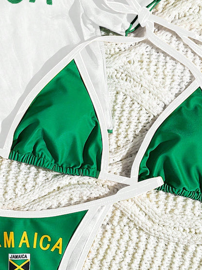 Emerald Sport 3-Piece Bikini Set Green