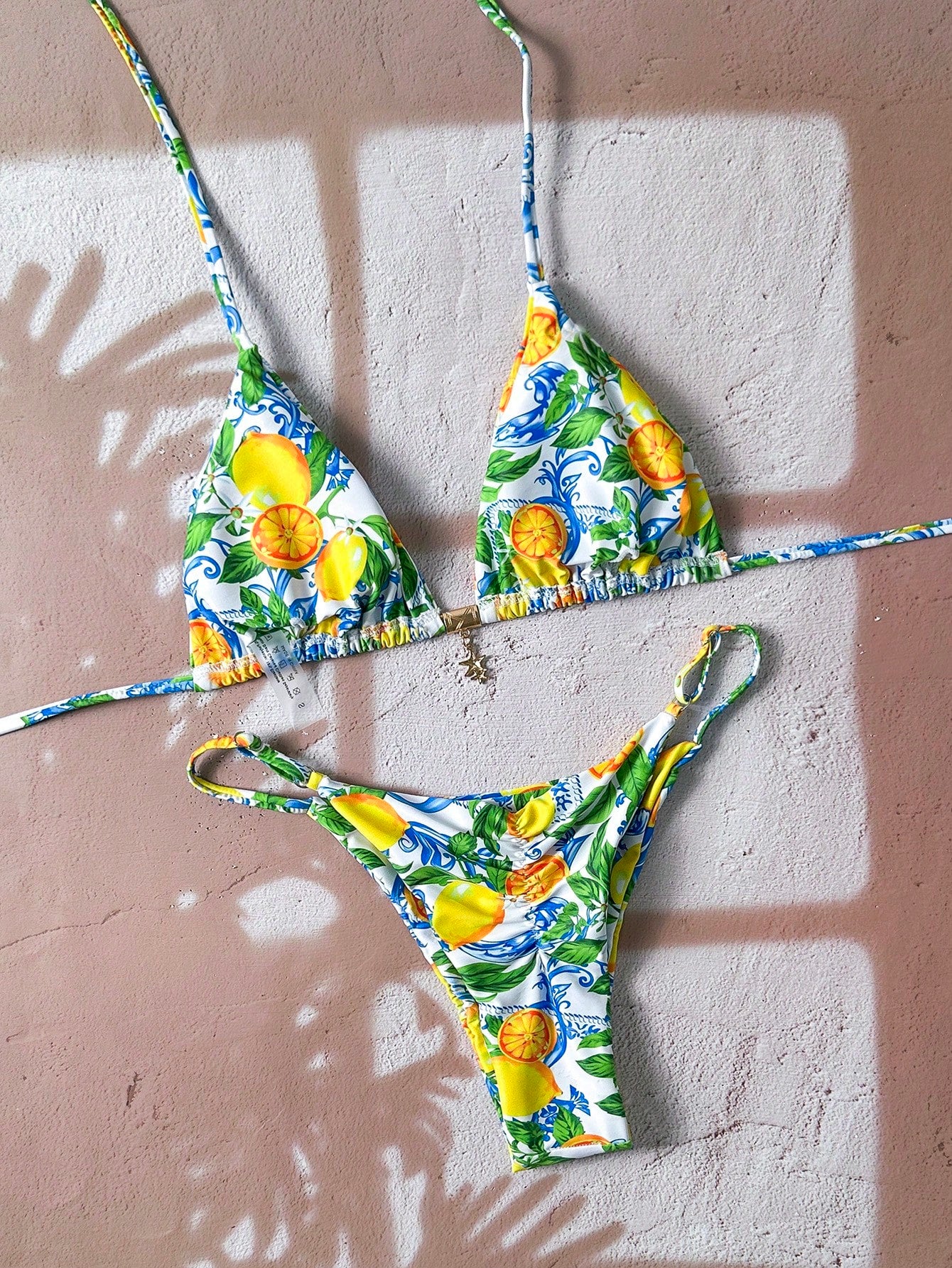 Fruit Garden Print Bikini Multicolor