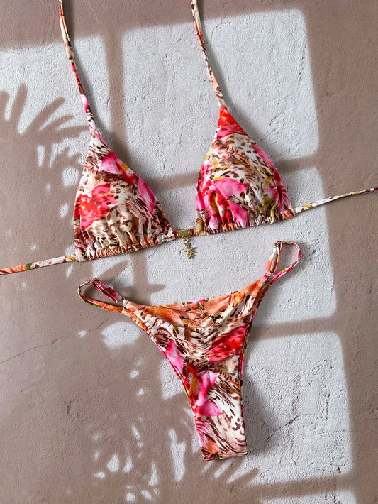 Coral Reef Printed Bikini Multicolor