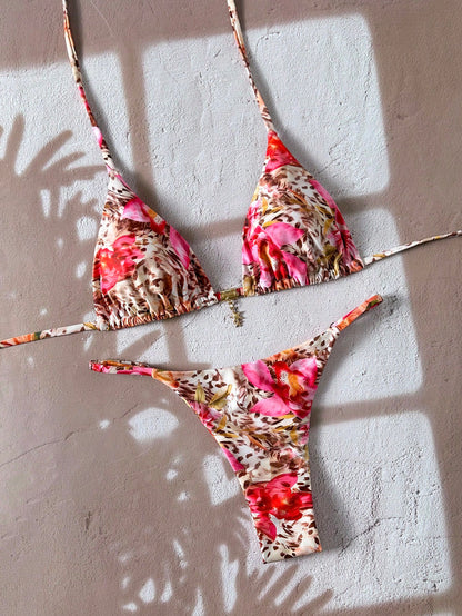 Coral Reef Printed Bikini Multicolor