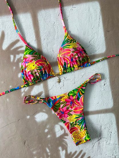 Tropical Vibes Floral Bikini Multicolor