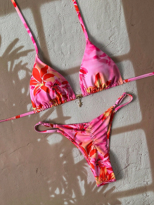 Tropical Break Printed Bikini Multicolor