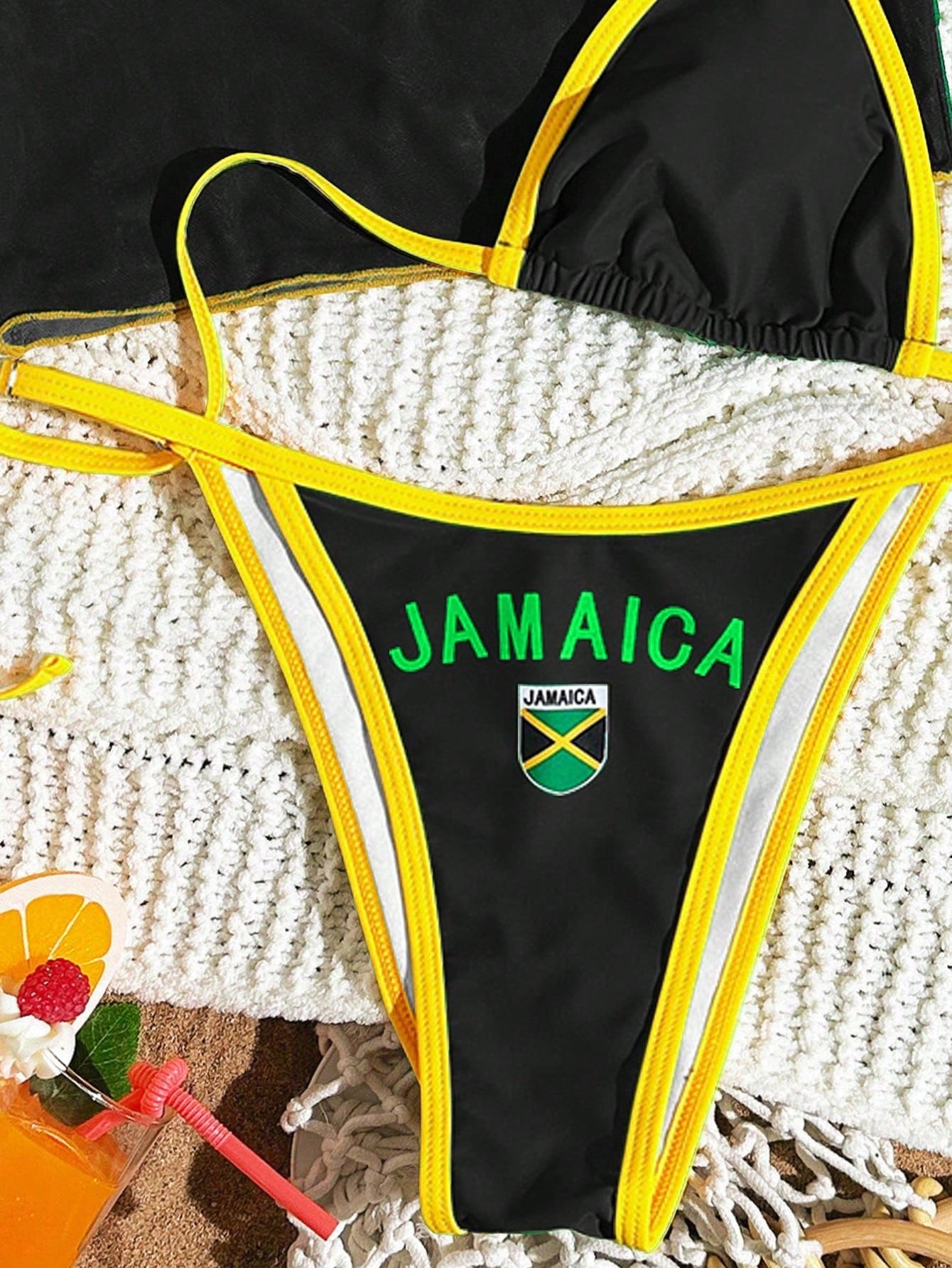 Azure Sport 3-Piece Bikini Set Multicolor