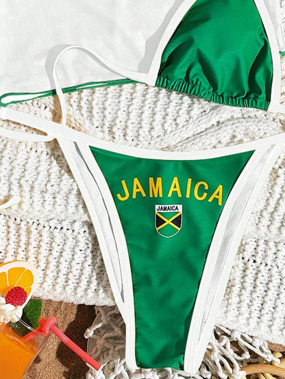 Emerald Sport 3-Piece Bikini Set Green
